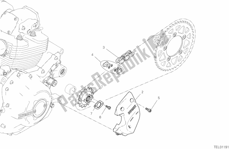 Wszystkie części do Z? Batka Przednia - ? A? Cuch Ducati Scrambler Icon Thailand 803 2019